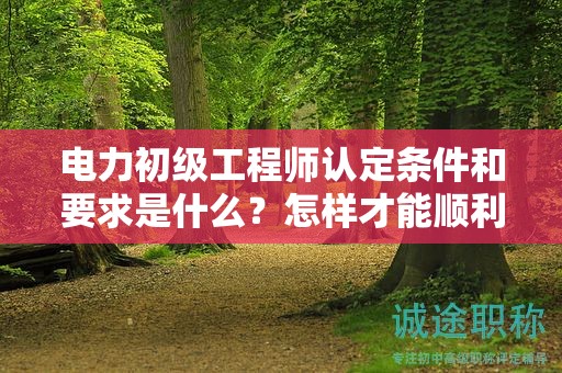 电力初级工程师认定条件和要求是什么？怎样才能顺利参评？