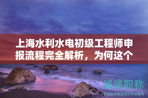 上海水利水电初级工程师申报流程完全解析，为何这个流程这么重要？