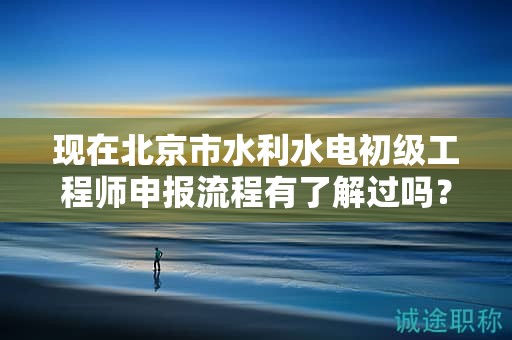 现在北京市水利水电初级工程师申报流程有了解过吗？