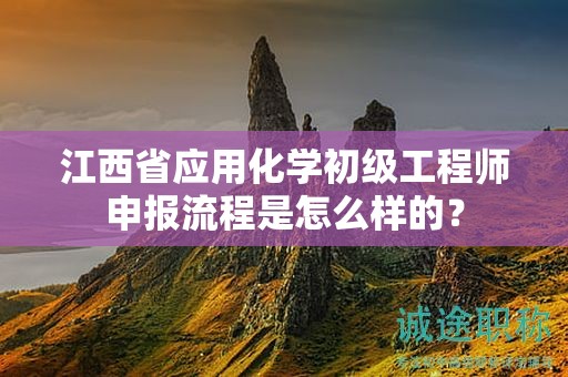 江西省应用化学初级工程师申报流程是怎么样的？