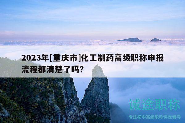 2023年[重庆市]化工制药高级职称申报流程都清楚了吗？